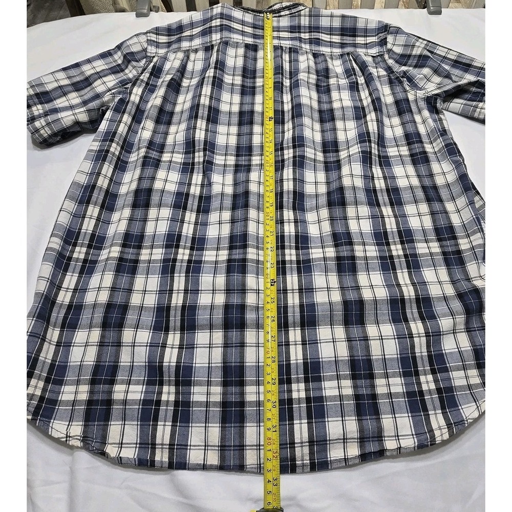 Carhartt Size 2XL Blue Plaid SS Button Down Relaxed Fit Shirt Pockets Comfort - Picture 10 of 13